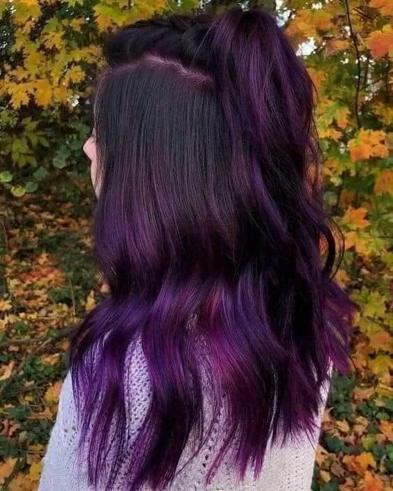 7 Dye 5.20 dark violet more intense discoloration at the ends