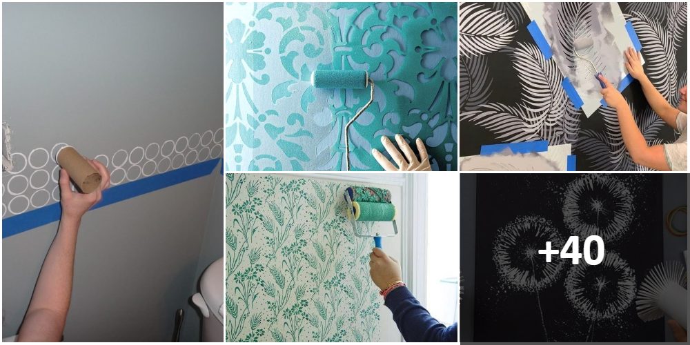 Collage-Designs, Malerei, Dekoration von Wänden