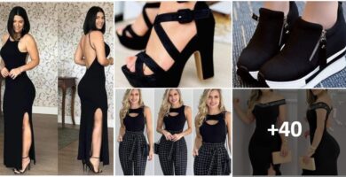 Collage-Ideen Outfit-Farbe Schwarz 2 1