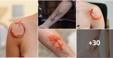 Collage Pez Koi Tatuajes