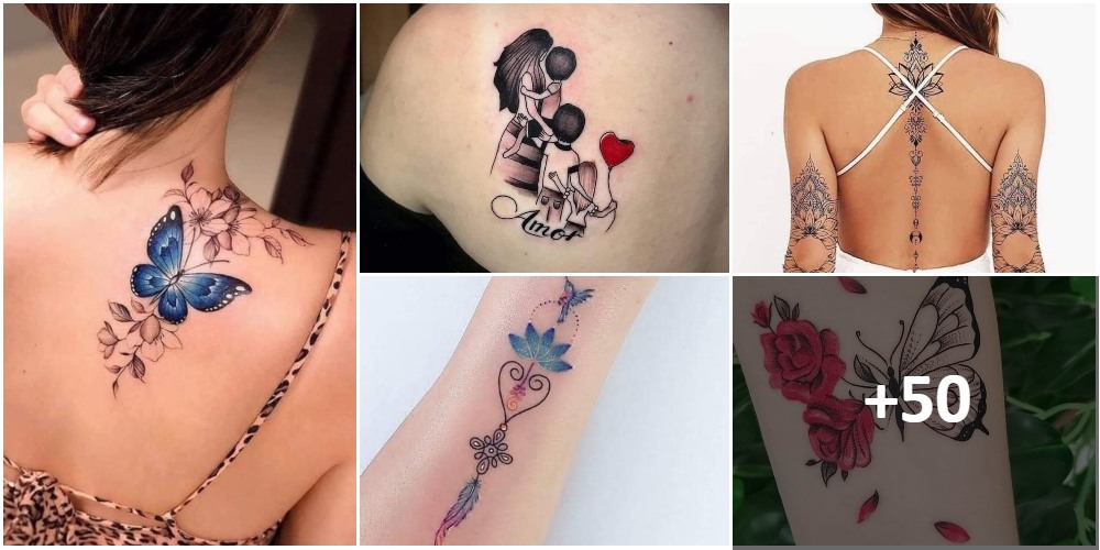 Tatuajes para Mujeres 💮 2023 +10K Diseños Originales, ideas, bocetos...