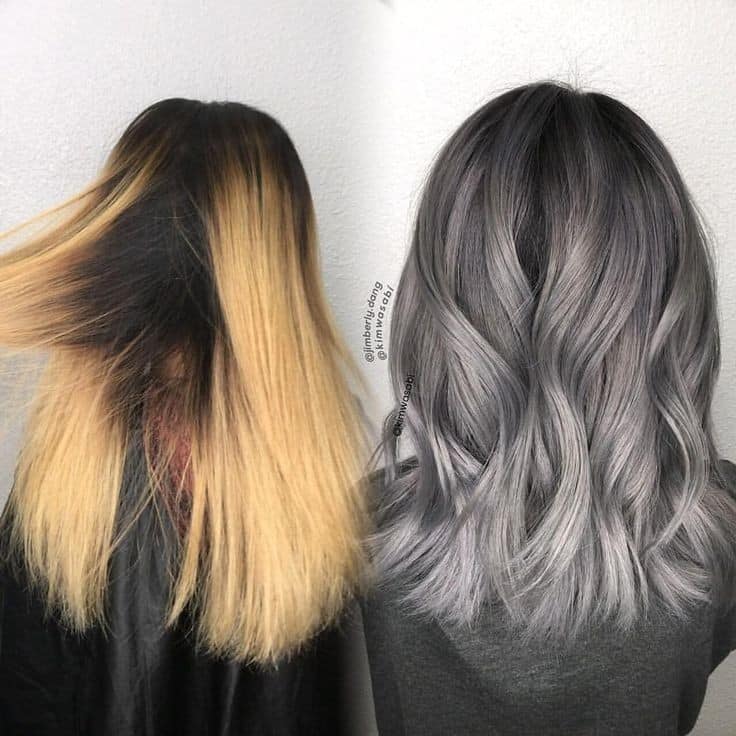 62 Gray color dye Before and After