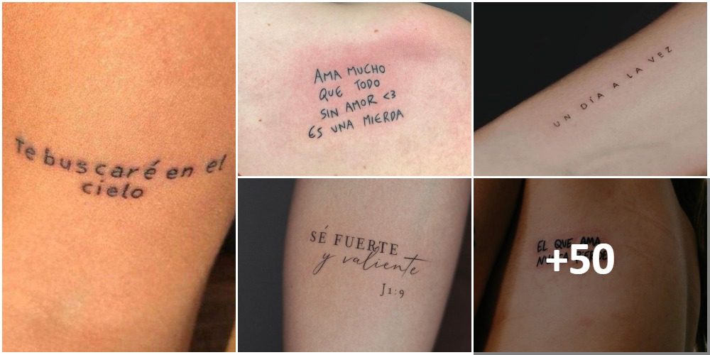 Collage de phrases courtes pour les tatouages 1
