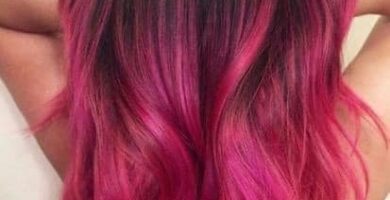 867 Pelo Fucsia corto con base castano obscuro