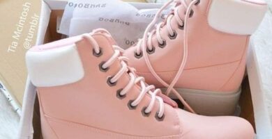 1000 Botas Timbeland Mujer Rosas y Blanco