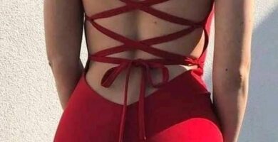 253 Vestido Rojo corto elastico con tirantes finos para mujer vestido sexy con espalda abierta elastico elastico para fiesta y celebraciones