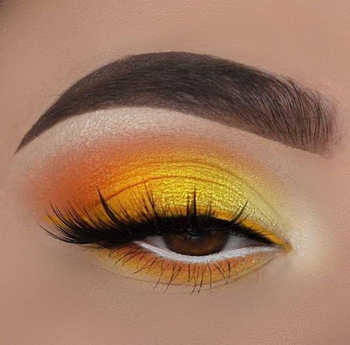 60 Yellow and Orange Eyeshadow