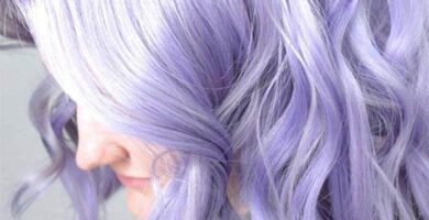 58 Cabello Color Lavanda corto brillante