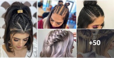 Collage Braids Hairstyles for Short Hair