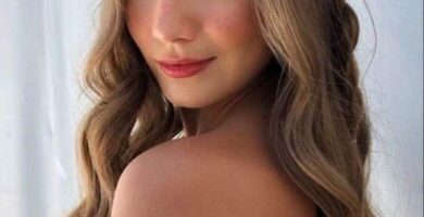 43 Trenzas Sueltas cabello largo con mechas rubias