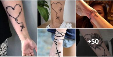 Collage Tatuajes de Rosarios