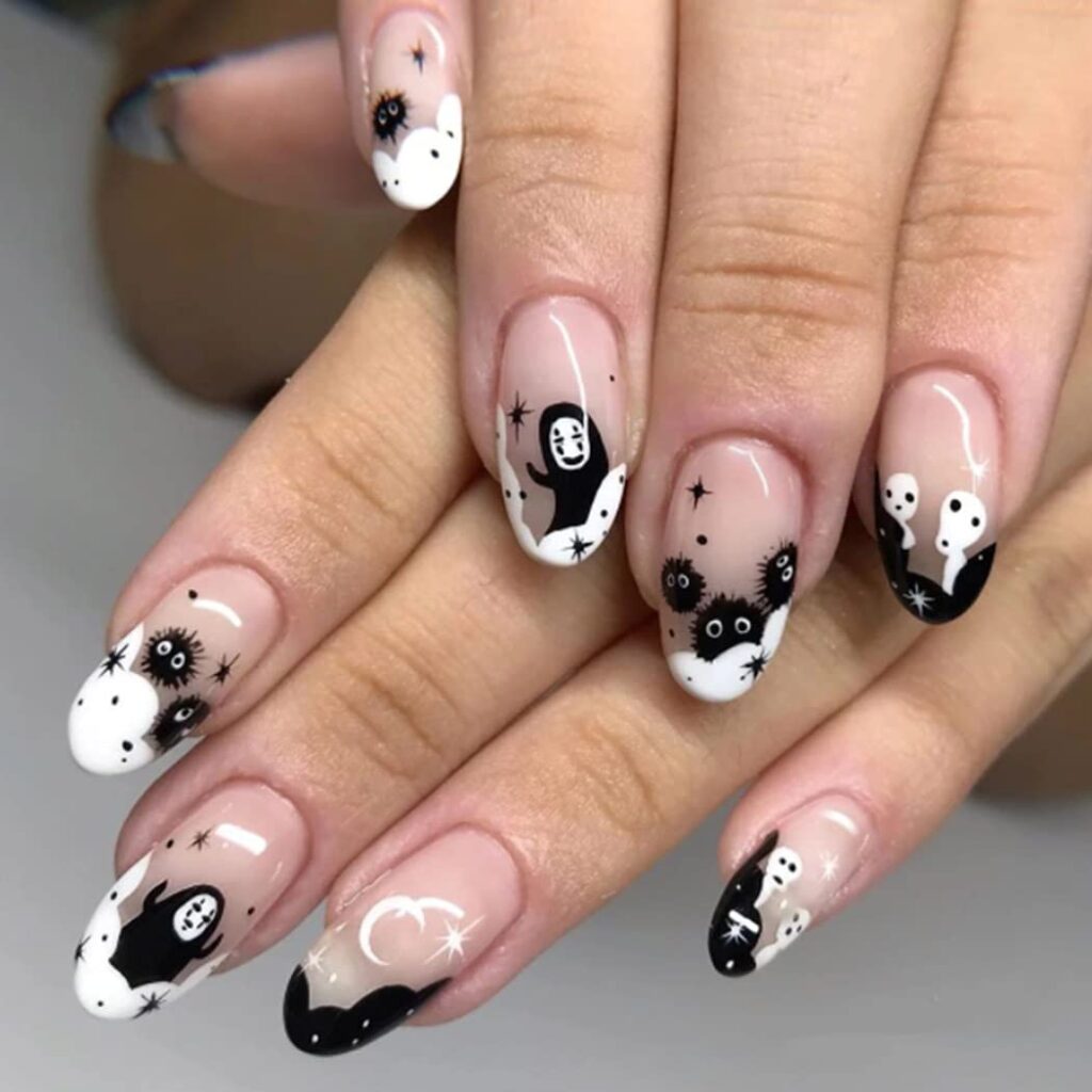 Las 5 Mejores IDEAS DE Uñas Decoradas con FANTASMAS para HALLOWEEN 👻
