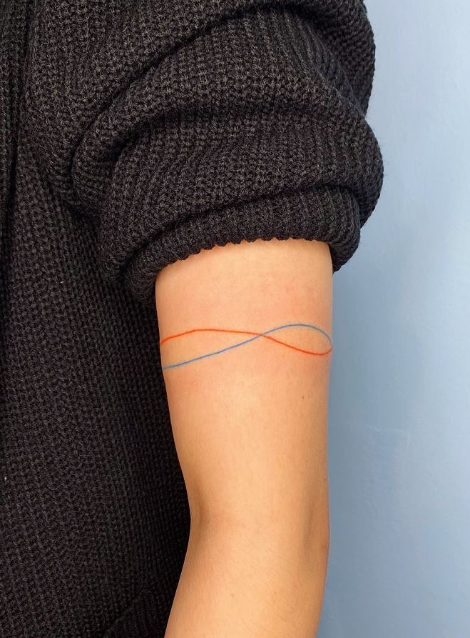 15.3 ORIGINAL SMALL TATTOOS symbol of infinity around the arm