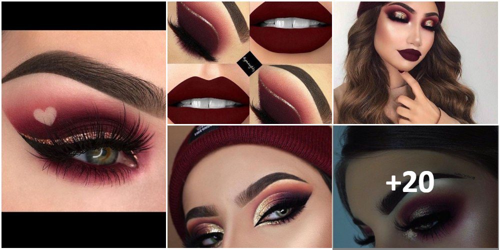 Maquillaje en Tonos Vino 【25 Ideas pra tu Make Up】 【Lo Mejor de 2023 】