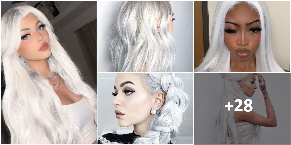 White Hair Collage
