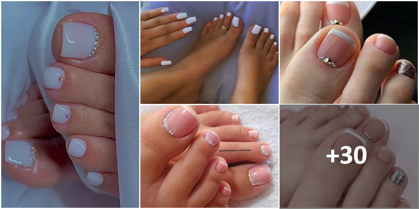 Collage Tattoos and Fashion French Pedicure 1