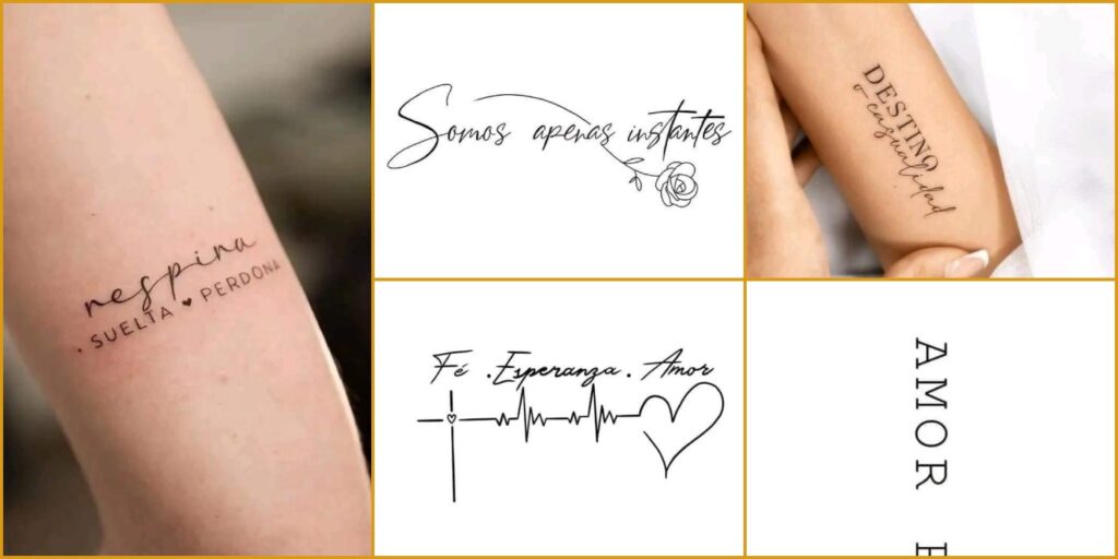 Collage Ideas de Frases para Tatuajes 1
