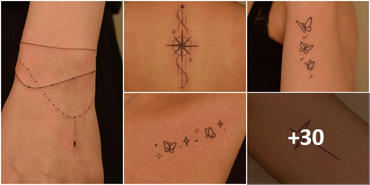 Bellissimo collage di tatuaggi