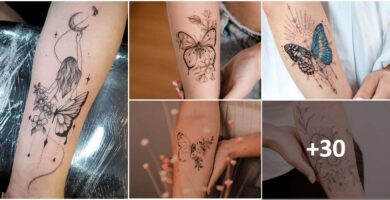 Collage Tattoos Nature Arm