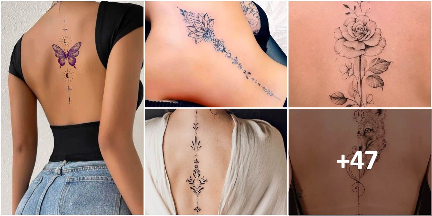 Collage di tatuaggi di colonne femminili (1)