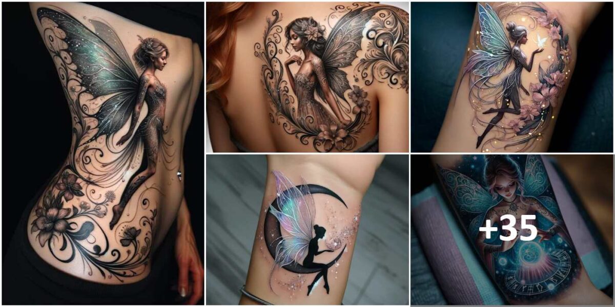 Collage Tattoos IA Hadas