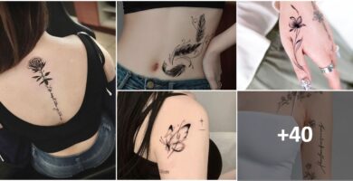 Collage Tatuajes Elegantes Negros