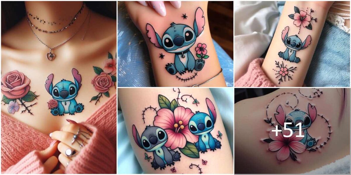 Collage Tatuajes Stitch Pequeños