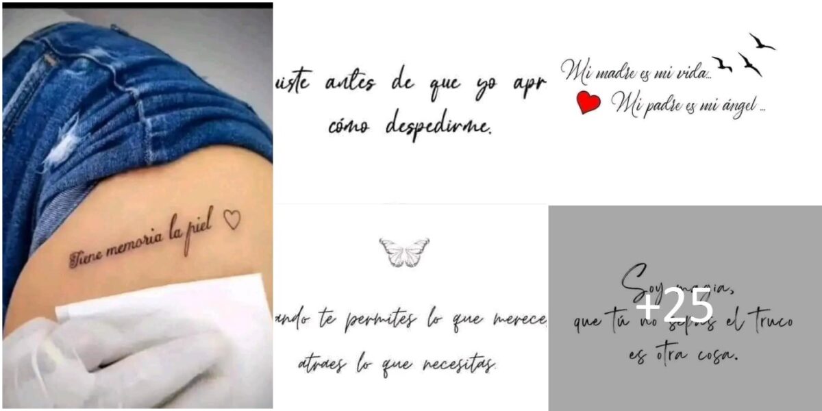 Frases Bonitas de Tatuajes Collage