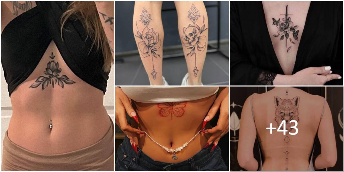 Collage Tatuajes lindos y delicados para mujer 1