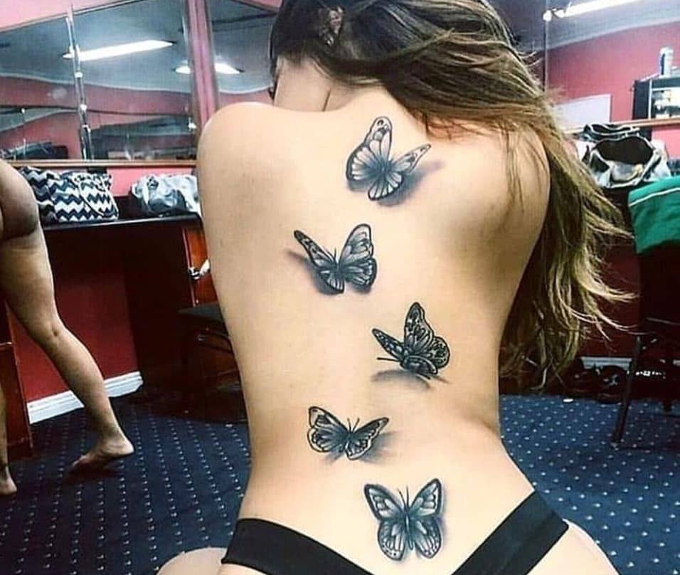 527 Tatuajes en la espalda pinterest cinco mariposas en 3d 527 Tatuajes en la espalda pinterest cinco mariposas en 3d