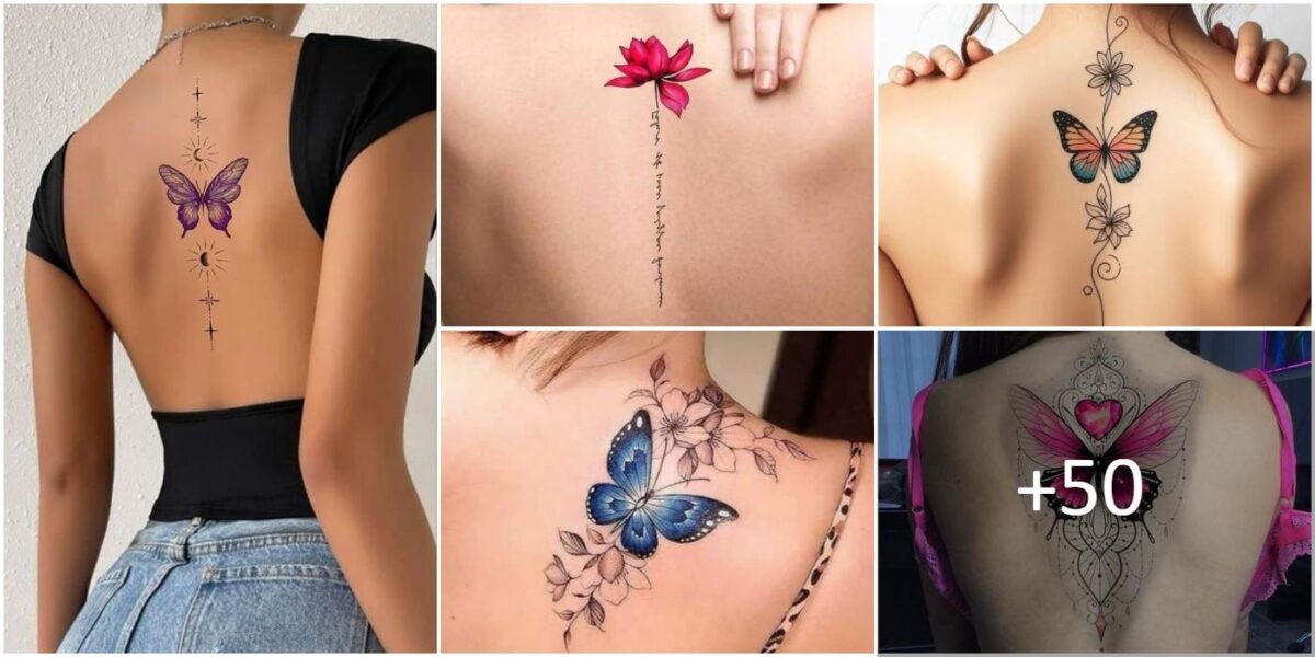 Collage Tatoo en la espalda para mujer la mejor coleccion