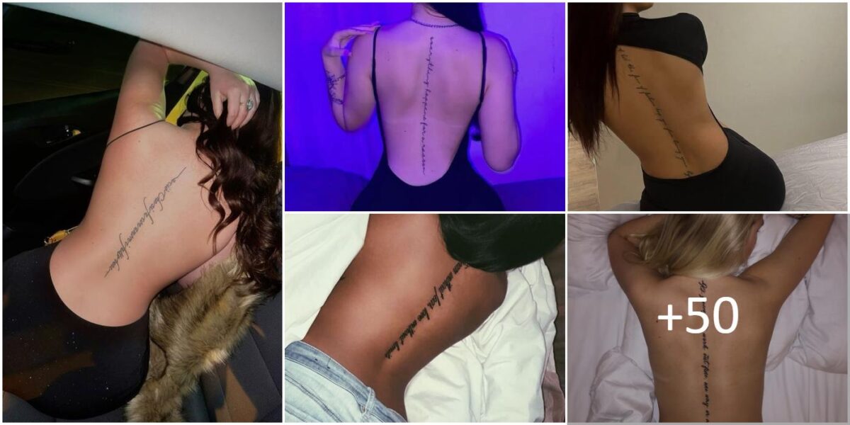 Collage Frases para Tatuajes en la Columna