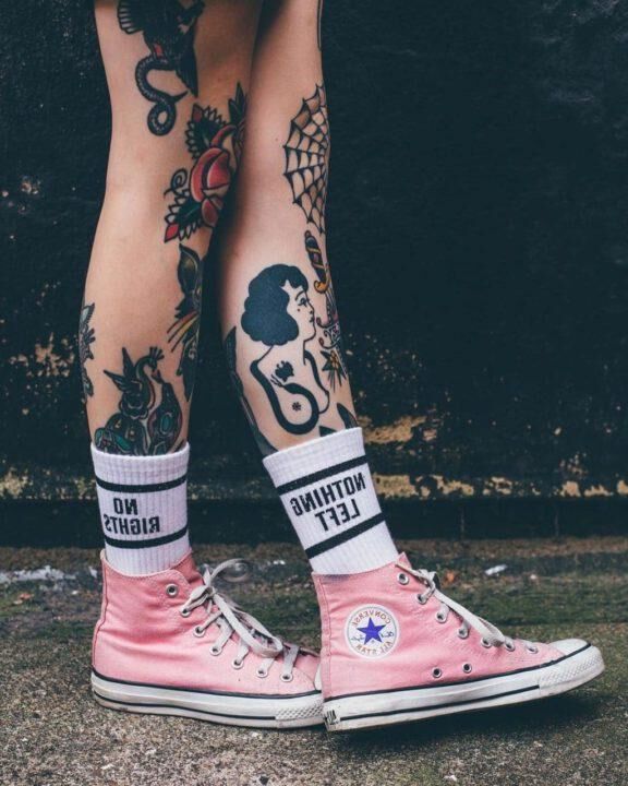Tatuajes en la pierna