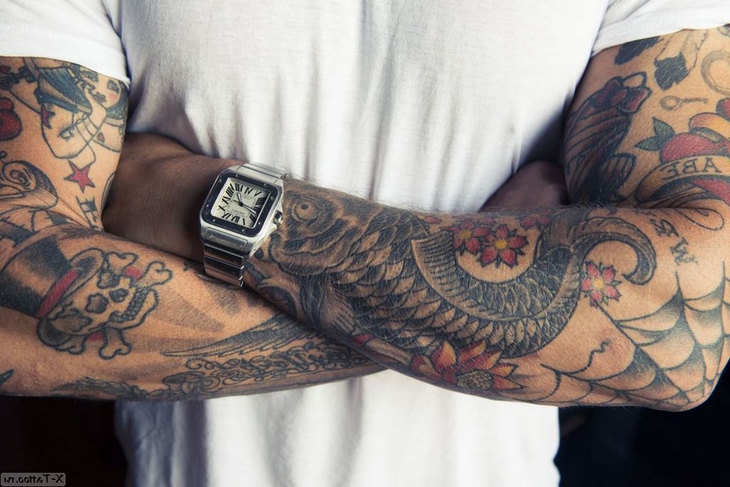 Tatuaje de manga para hombres: más de 140 bocetos de tatuajes masculinos