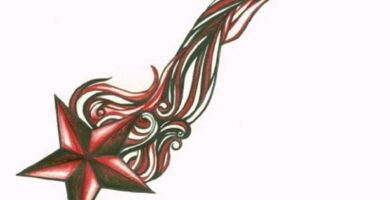 Tatuaje de estrella: bocetos para hombres – mujeres, dibujos únicos, significados