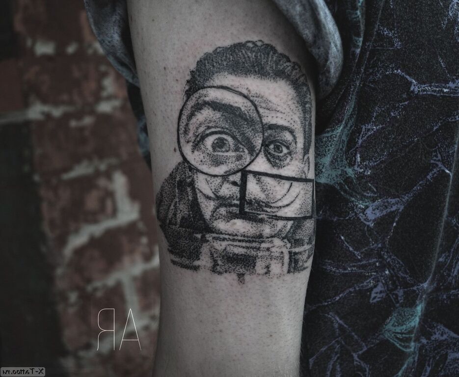 tatuaje de un retrato dado