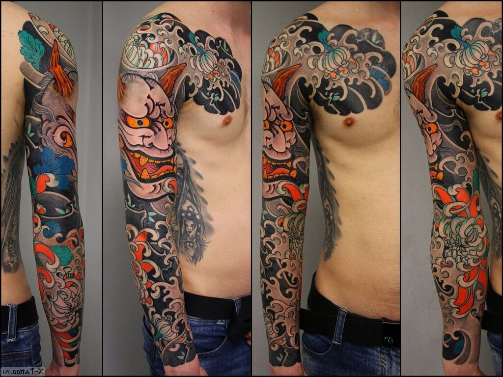Bocetos De Mangas De Tatuajes Japoneses Bocetos De Mangas De Tatuajes Japoneses