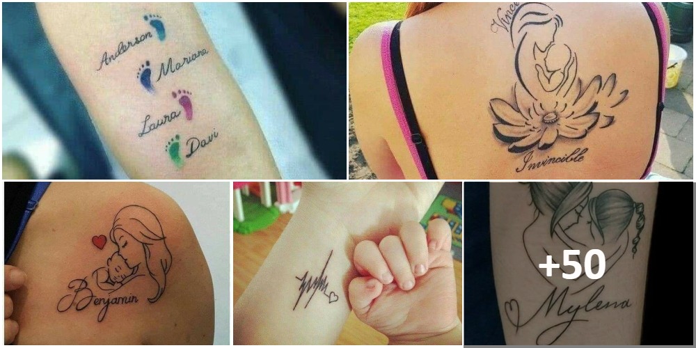 Tatuaggi COLLAGE MADRI E FIGLI