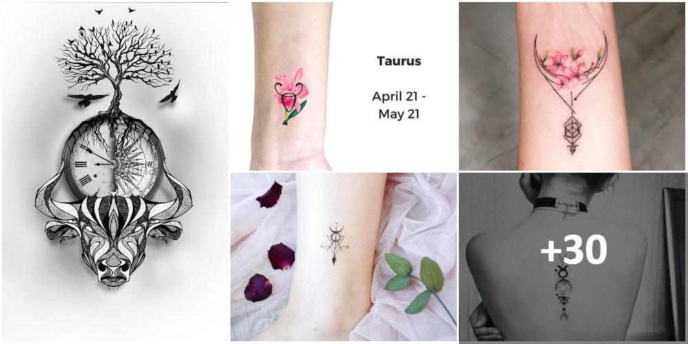 COLLAGE Tatuajes de Tauro Taurus