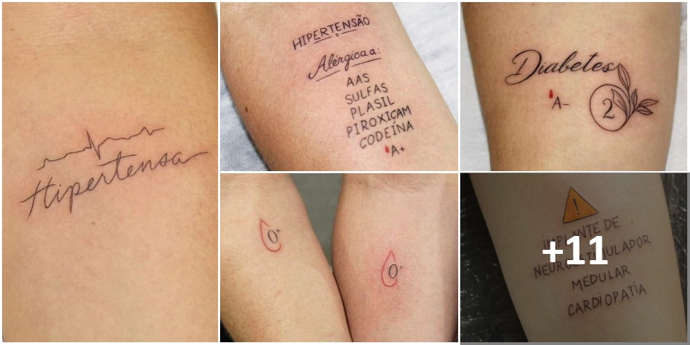 COLLAGE Tatuajes que podrian salvar vidas