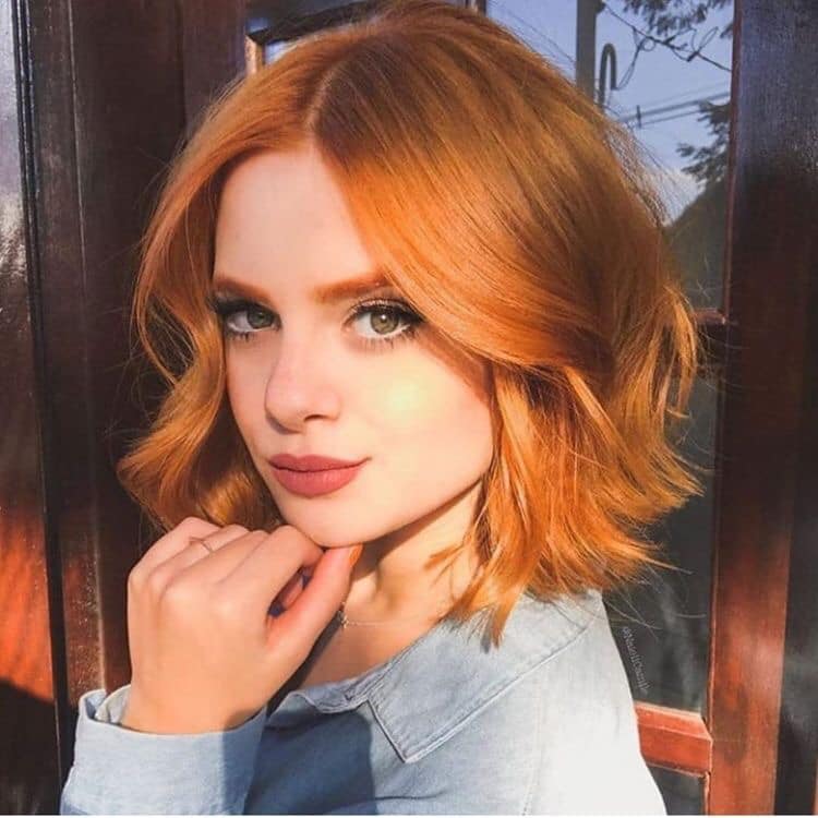 Cabello Rojo Pelirrojo muy corto hermoso Cabello Rojo Pelirrojo muy corto hermoso