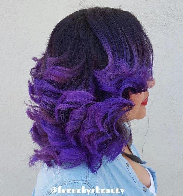 cheveux violets différentes nuances 2