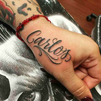 Tatuaggi con il nome di Carlos