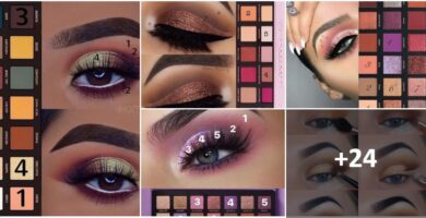 Collage Maquillage Yeux Etape par Etape et Couleurs