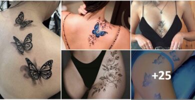 Collage di tatuaggi belli e sexy per le donne