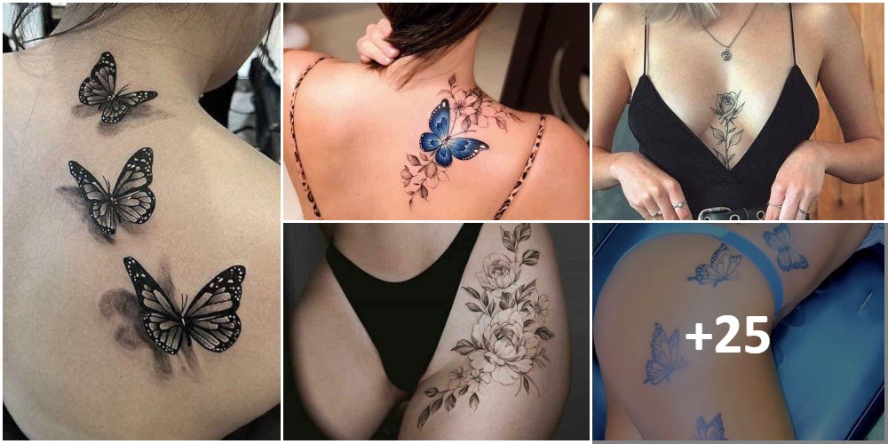 Collage de tatouages beaux et sexy pour femmes