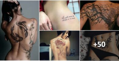 Tatuaggi collage Donne Idee artistiche Bellezza 2