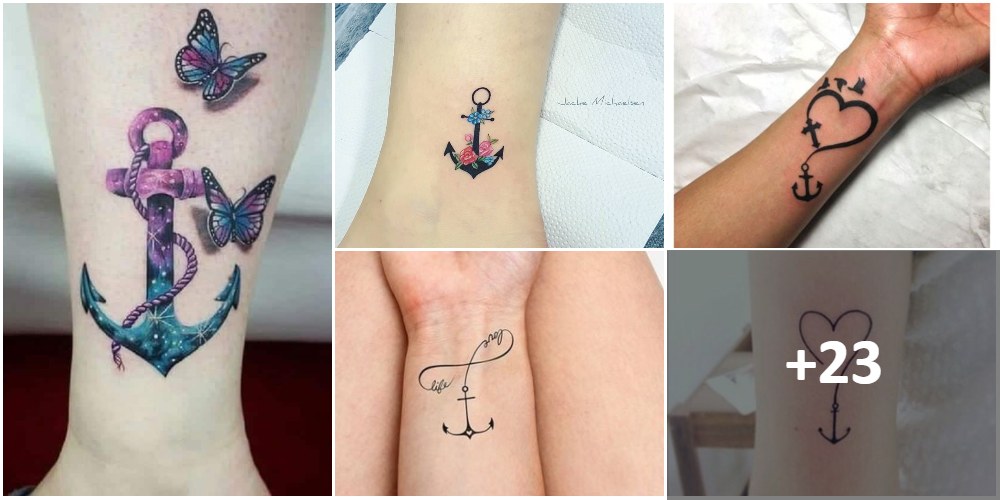 Tatuaggi di ancoraggio collage
