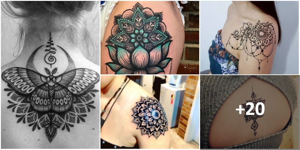 Tatouages de Mandala De Collage