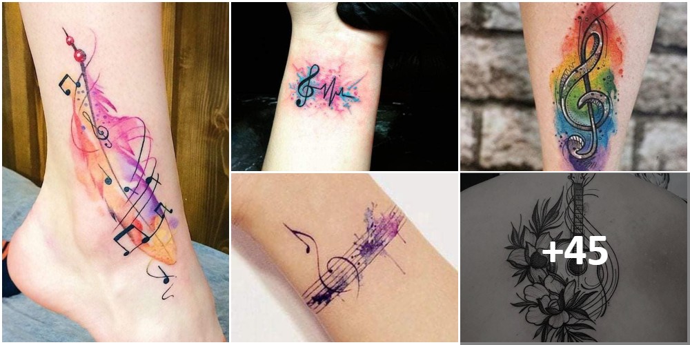 Tatuaggi musicali collage